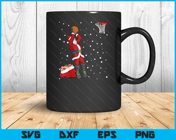 Funny Santa Claus Basketball Christmas Jumper SVG PNG Digital Printable Files Funny Santa Claus Basketball Christmas Jumper SVG PNG Digital Printable Files