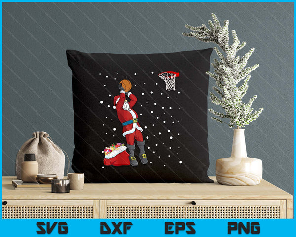 Funny Santa Claus Basketball Christmas Jumper SVG PNG Digital Printable Files