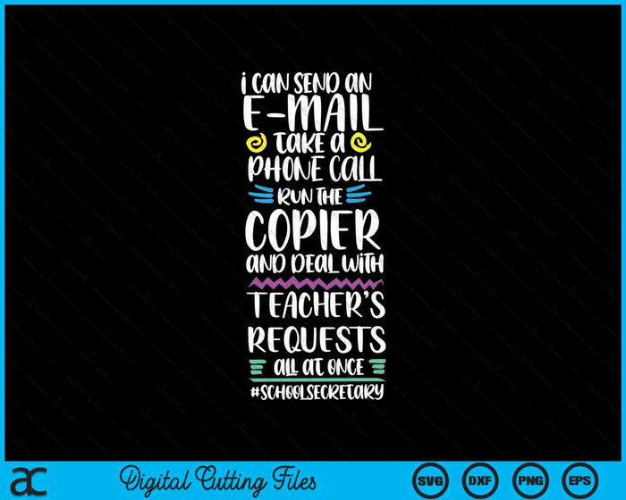 Funny School Secretary SVG PNG Digital Printable Files Funny School Secretary SVG PNG Digital Printable Files