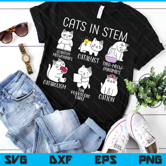 Funny Science Meme Cats In Stem Scientist Nerd Cat Lover SVG PNG Digital Printable Files Funny Science Meme Cats In Stem Scientist Nerd Cat Lover SVG PNG Digital Printable Files
