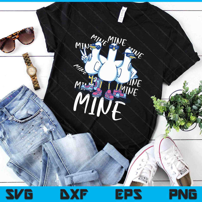 Funny Seagull Saying Mine Funny Pigeon Retro Ocean Life SVG PNG Digital Printable Files Funny Seagull Saying Mine Funny Pigeon Retro Ocean Life SVG PNG Digital Printable Files