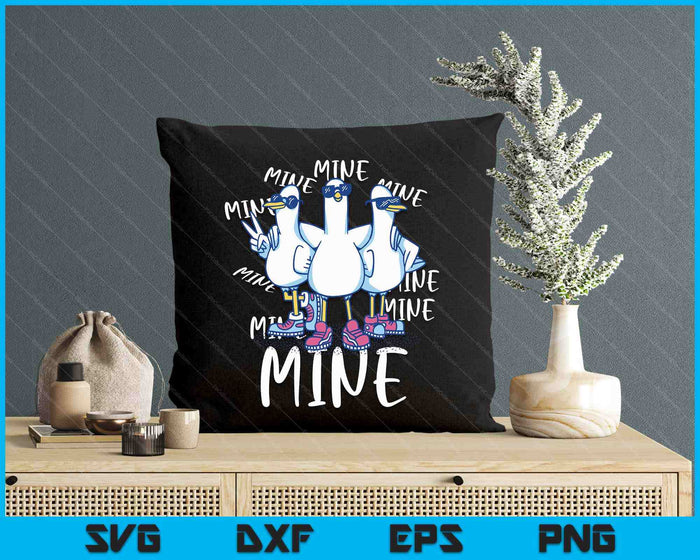 Funny Seagull Saying Mine Funny Pigeon Retro Ocean Life SVG PNG Digital Printable Files Funny Seagull Saying Mine Funny Pigeon Retro Ocean Life SVG PNG Digital Printable Files