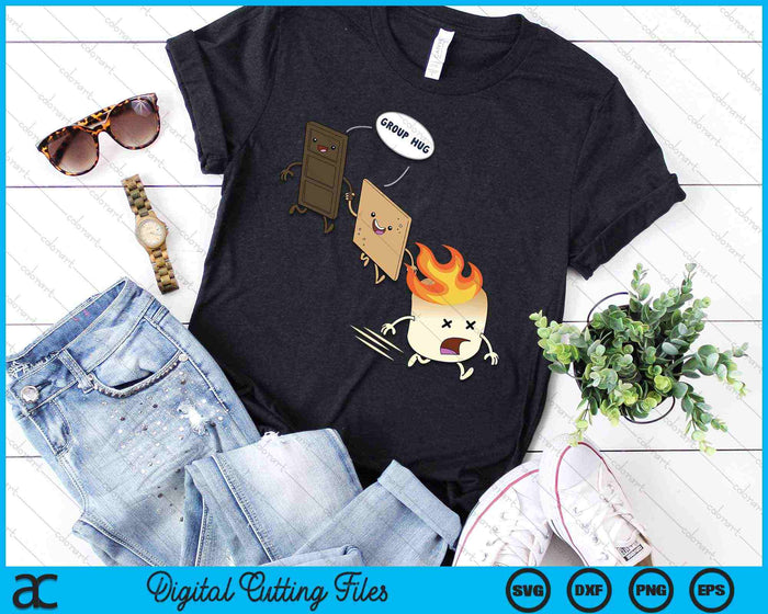 Funny Smores Marshmallow Camping Roasting SVG PNG Cutting Printable Files Funny Smores Marshmallow Camping Roasting SVG PNG Cutting Printable Files