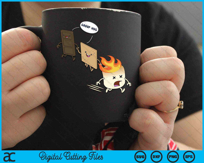 Funny Smores Marshmallow Camping Roasting SVG PNG Cutting Printable Files Funny Smores Marshmallow Camping Roasting SVG PNG Cutting Printable Files