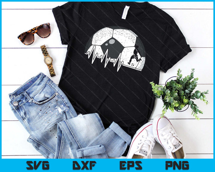 Funny Soccer Heartbeat Soccer Player SVG PNG Digital Cutting Files Funny Soccer Heartbeat Soccer Player SVG PNG Digital Cutting Files