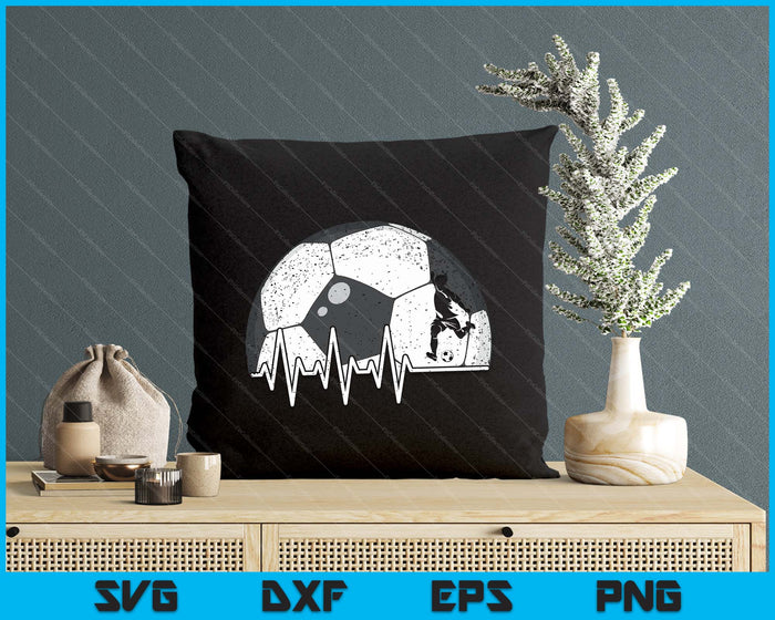 Funny Soccer Heartbeat Soccer Player SVG PNG Digital Cutting Files Funny Soccer Heartbeat Soccer Player SVG PNG Digital Cutting Files