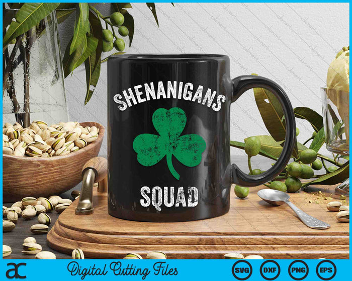 Funny St Patricks Day Shenanigans Squad SVG PNG Digital Printable Files Funny St Patricks Day Shenanigans Squad SVG PNG Digital Printable Files