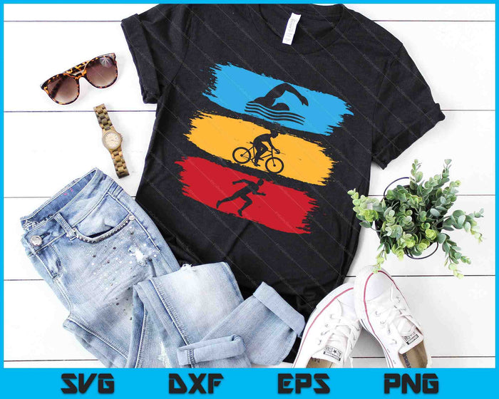 Funny Triathlon Swim Bike Run Design Men Women SVG PNG Digital Cutting Files Funny Triathlon Swim Bike Run Design Men Women SVG PNG Digital Cutting Files