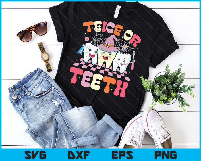 Funny Trick Or Teeth Halloween Dental Hygienist Or Assistant SVG PNG Digital Cutting File Funny Trick Or Teeth Halloween Dental Hygienist Or Assistant SVG PNG Digital Cutting File