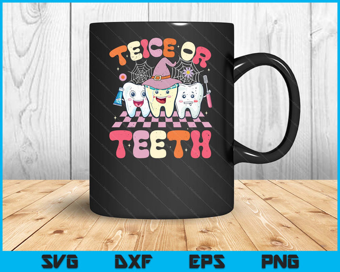 Funny Trick Or Teeth Halloween Dental Hygienist Or Assistant SVG PNG Digital Cutting File Funny Trick Or Teeth Halloween Dental Hygienist Or Assistant SVG PNG Digital Cutting File