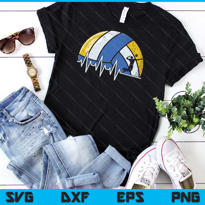 Funny Volleyball Heartbeat Volleyball Player SVG PNG Digital Cutting Files Funny Volleyball Heartbeat Volleyball Player SVG PNG Digital Cutting Files