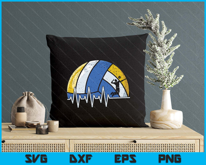 Funny Volleyball Heartbeat Volleyball Player SVG PNG Digital Cutting Files Funny Volleyball Heartbeat Volleyball Player SVG PNG Digital Cutting Files