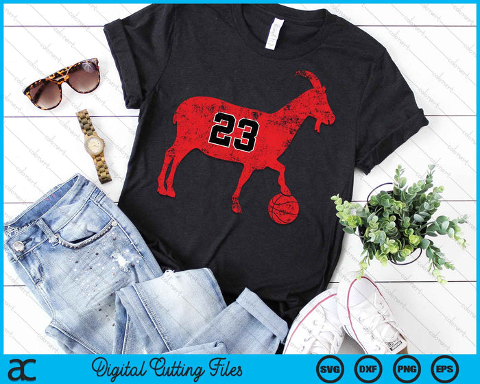 GOAT 23 Funny Basketball SVG PNG Digital Cutting Files GOAT 23 Funny Basketball SVG PNG Digital Cutting Files
