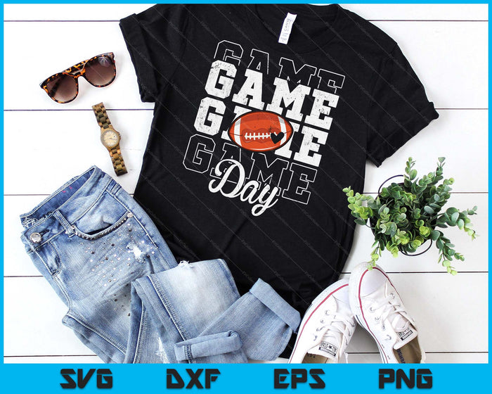 Game Day American Football Shirt For Youth Boy Girl SVG PNG Digital Cutting File Game Day American Football Shirt For Youth Boy Girl SVG PNG Digital Cutting File