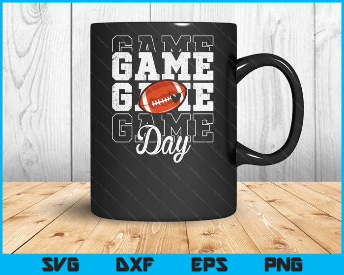 Game Day American Football Shirt For Youth Boy Girl SVG PNG Digital Cutting File Game Day American Football Shirt For Youth Boy Girl SVG PNG Digital Cutting File