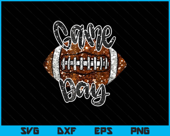 Game Day Football Bling Bling Football Lover SVG PNG Digital Printable Files Game Day Football Bling Bling Football Lover SVG PNG Digital Printable Files