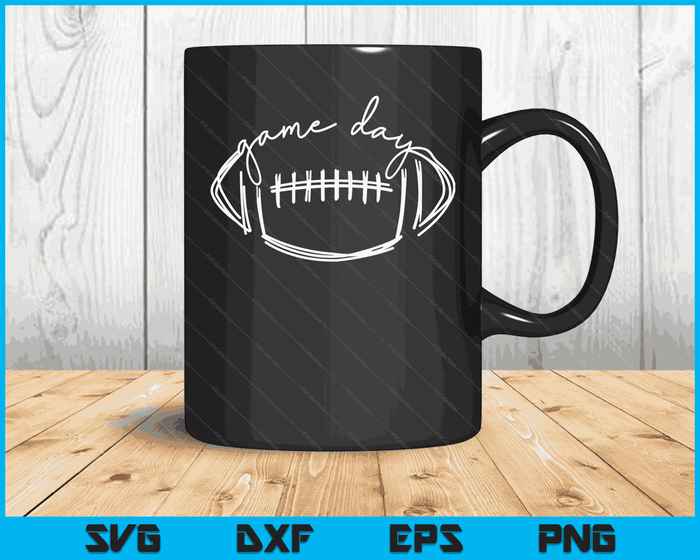 Game Day Football Game Day Vibes Football Lover Women Men SVG PNG Digital Cutting Files