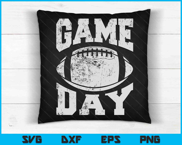 Game Day Football Season Funny Men Women Team Sports Vintage SVG PNG Digital Cutting File