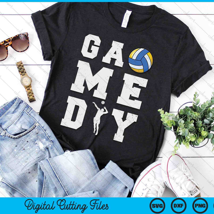 Game Day Volleyball Vibes SVG PNG Digital Printable Files Game Day Volleyball Vibes SVG PNG Digital Printable Files