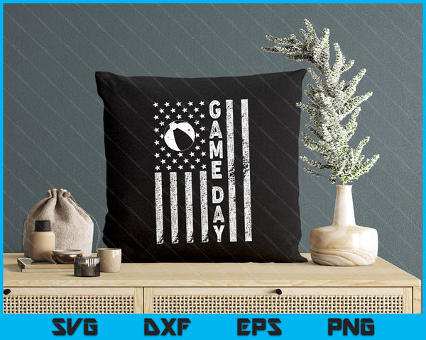Game Day With Flag Beach Ball Lovers Mom Dad SVG PNG Digital Printable Files