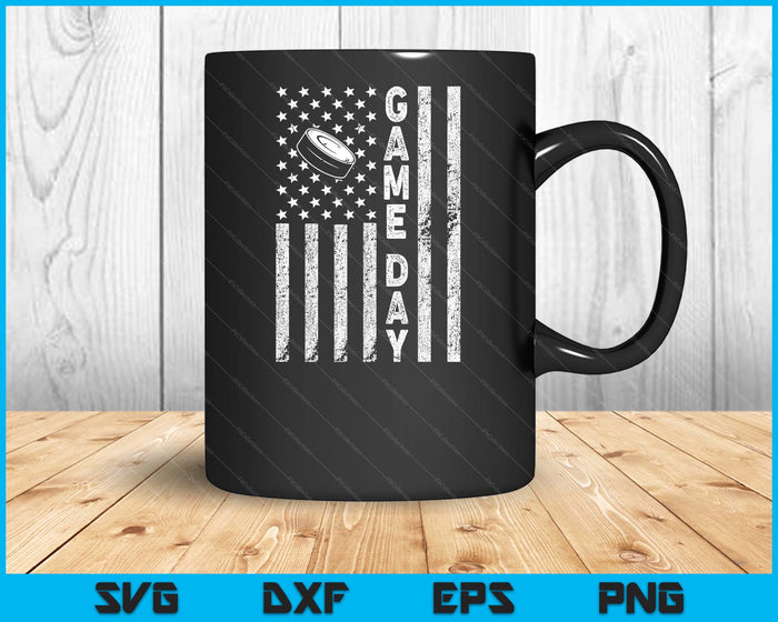 Game Day With Flag Ice Hockey Lovers Mom Dad SVG PNG Digital Printable Files Game Day With Flag Ice Hockey Lovers Mom Dad SVG PNG Digital Printable Files