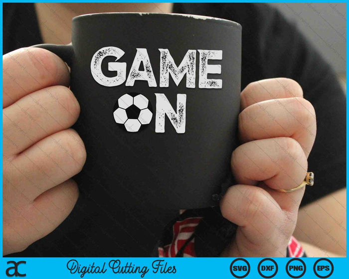 Game On Cute Funny Football SVG PNG Digital Cutting Files Game On Cute Funny Football SVG PNG Digital Cutting Files