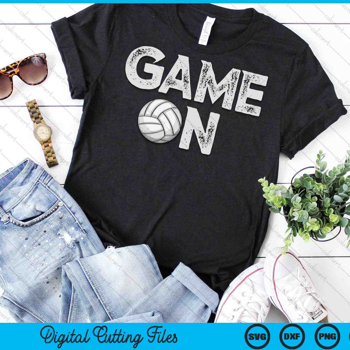 Game On Cute Funny Volleyball SVG PNG Cutting Printable Files Game On Cute Funny Volleyball SVG PNG Cutting Printable Files