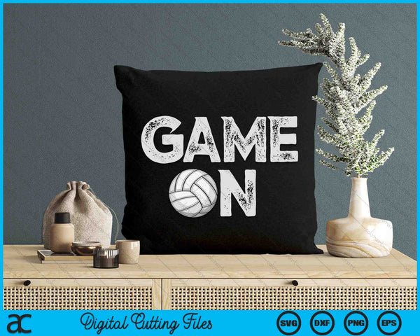 Game On Cute Funny Volleyball SVG PNG Cutting Printable Files