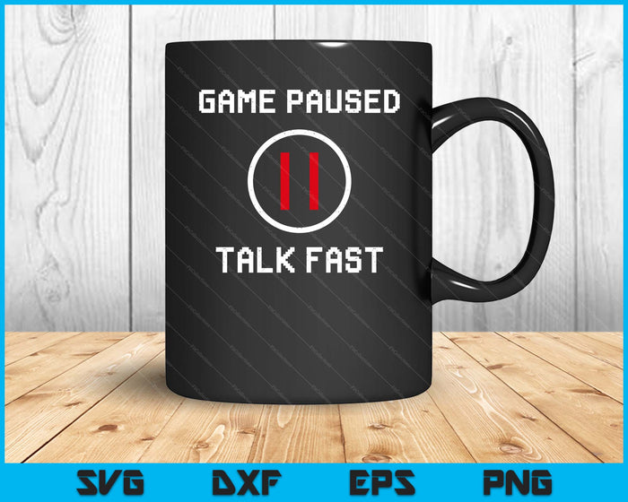 Game Paused Funny Saying Gamer SVG PNG Digital Printable Files Game Paused Funny Saying Gamer SVG PNG Digital Printable Files