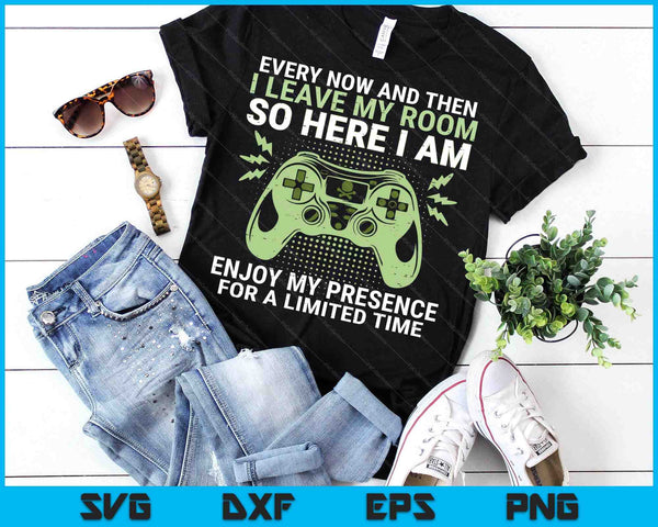 Gamer I Leave My Room Funny Gaming SVG PNG Digital Printable Files