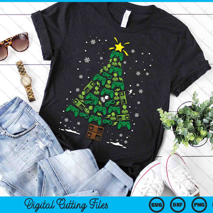 Gamer Nerd Video Game Lover Family Matching Christmas Tree SVG PNG Digital Printable Files Gamer Nerd Video Game Lover Family Matching Christmas Tree SVG PNG Digital Printable Files
