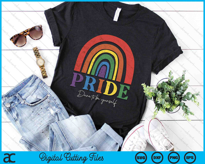 Gay Pride Month LGBTQ Dare To Be Yourself SVG PNG Cutting Printable Files Gay Pride Month LGBTQ Dare To Be Yourself SVG PNG Cutting Printable Files