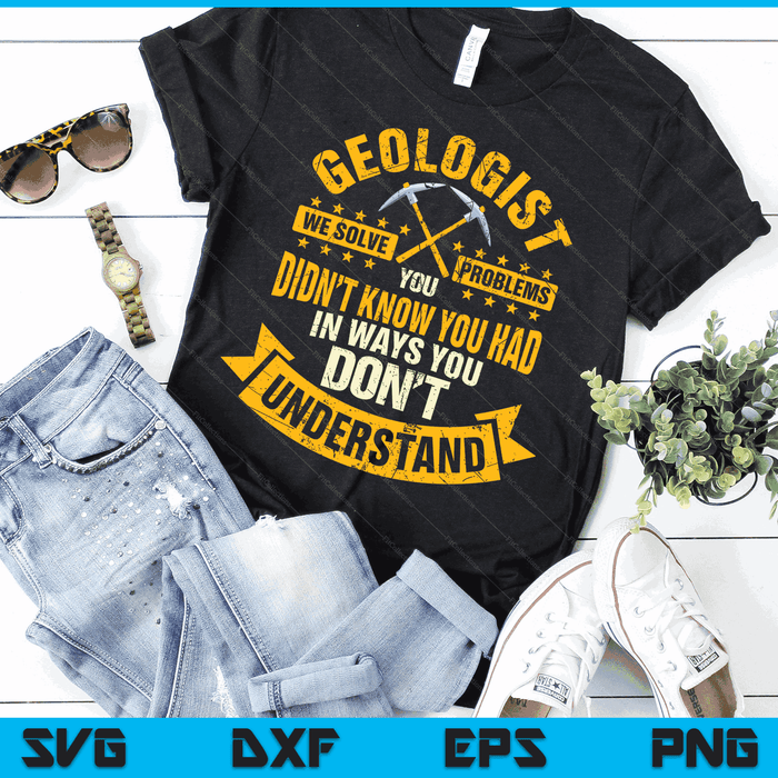 Geologist Earth Scientist Mineral Rock Collector SVG PNG Digital Cutting Files