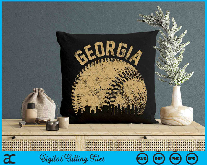 Georgia Baseball Skyline Player Coach Fan SVG PNG Digital Printable Files Georgia Baseball Skyline Player Coach Fan SVG PNG Digital Printable Files