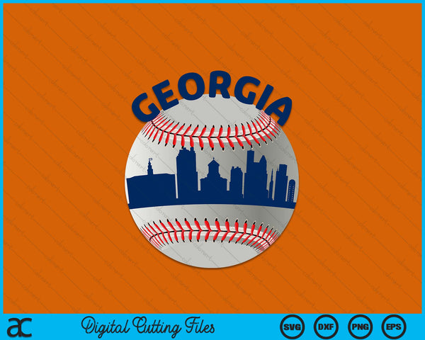 Georgia Baseball Team Fans of Space City SVG PNG Cutting Printable Files