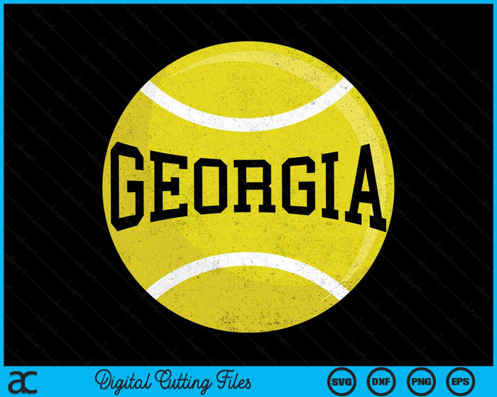 Georgia Tennis Fan SVG PNG Digital Cutting Files Georgia Tennis Fan SVG PNG Digital Cutting Files