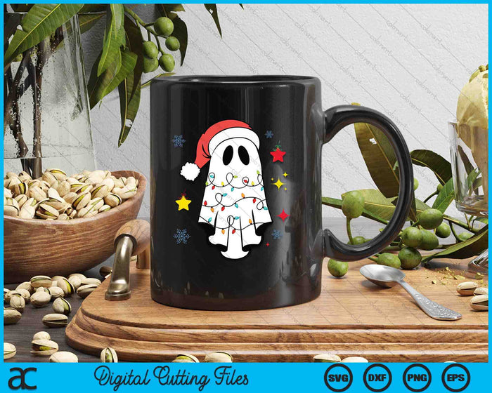 Ghost Christmas Santa Spooky Christmas SVG PNG Digital Printable Files Ghost Christmas Santa Spooky Christmas SVG PNG Digital Printable Files