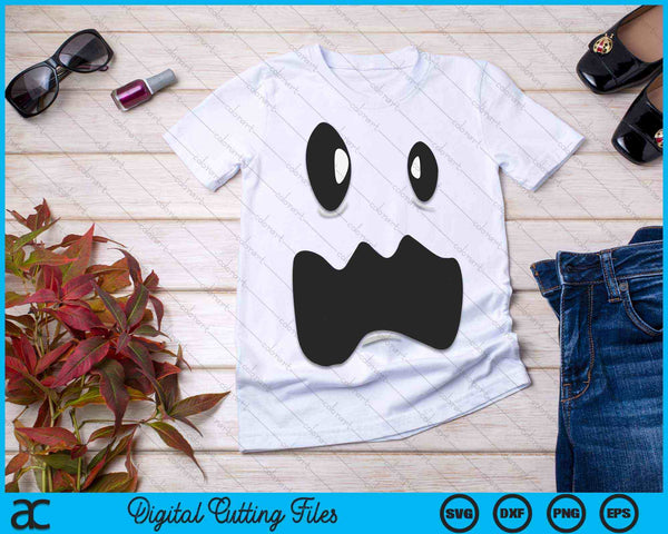 Ghost Face Costume Halloween Outfit SVG PNG Digital Cutting Files
