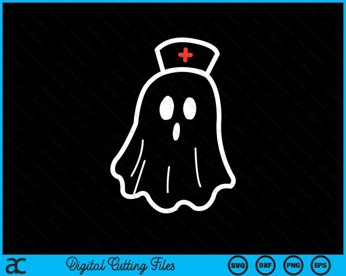 Ghost Nurse Halloween Costume SVG PNG Digital Cutting Files Ghost Nurse Halloween Costume SVG PNG Digital Cutting Files