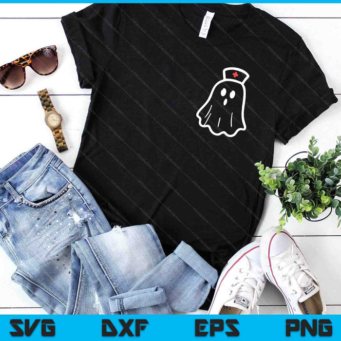 Ghost Nurse Halloween Costume Retro Fall Scrub Top Women SVG PNG Digital Printable Files Ghost Nurse Halloween Costume Retro Fall Scrub Top Women SVG PNG Digital Printable Files
