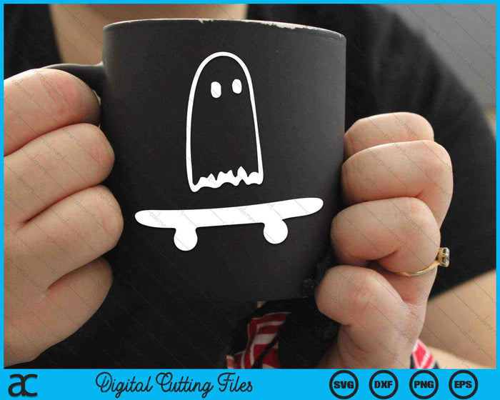 Ghost Skateboard Lazy Halloween Traje Skateboarding SVG PNG Archivos de corte digital Ghost Skateboard Lazy Halloween Traje Skateboarding SVG PNG Archivos de corte digital
