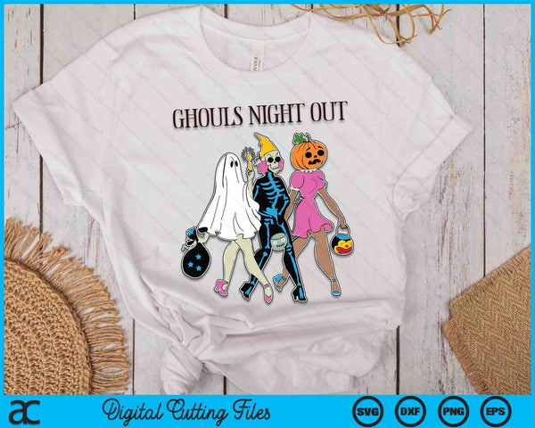 Ghouls Night Out Halloween SVG PNG Digital Cutting Files