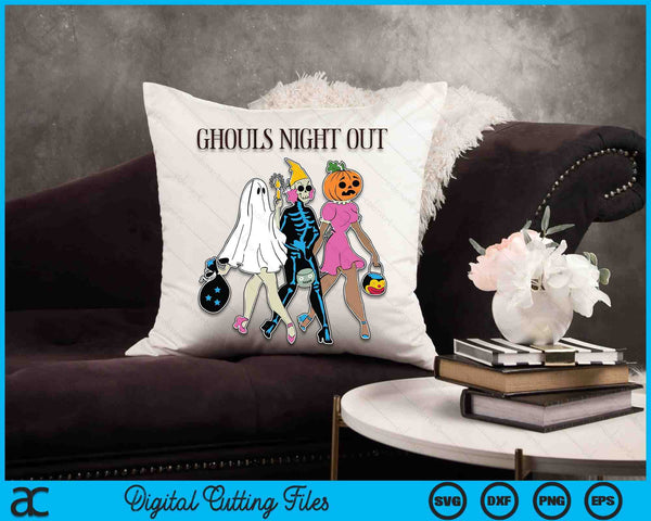 Ghouls Night Out Halloween SVG PNG Digital Cutting Files