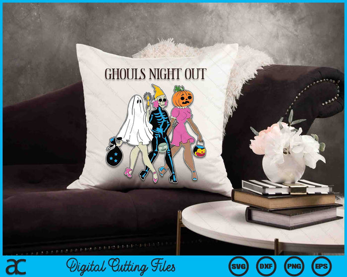 Ghouls Night Out Halloween SVG PNG Digital Cutting Files Ghouls Night Out Halloween SVG PNG Digital Cutting Files