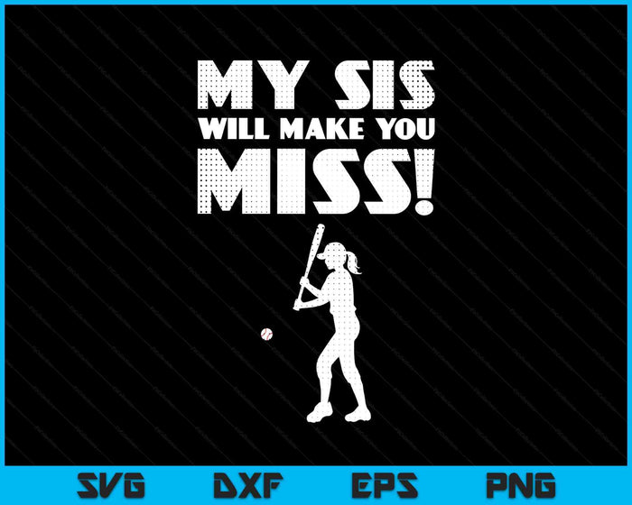 Girls Baseball Pitcher Sister Brother Funny SVG PNG Digital Printable Files Girls Baseball Pitcher Sister Brother Funny SVG PNG Digital Printable Files