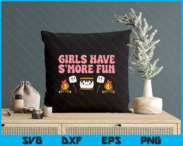 Girls Have Smore Fun Camping Friends Camp SVG PNG Digital Printable Files