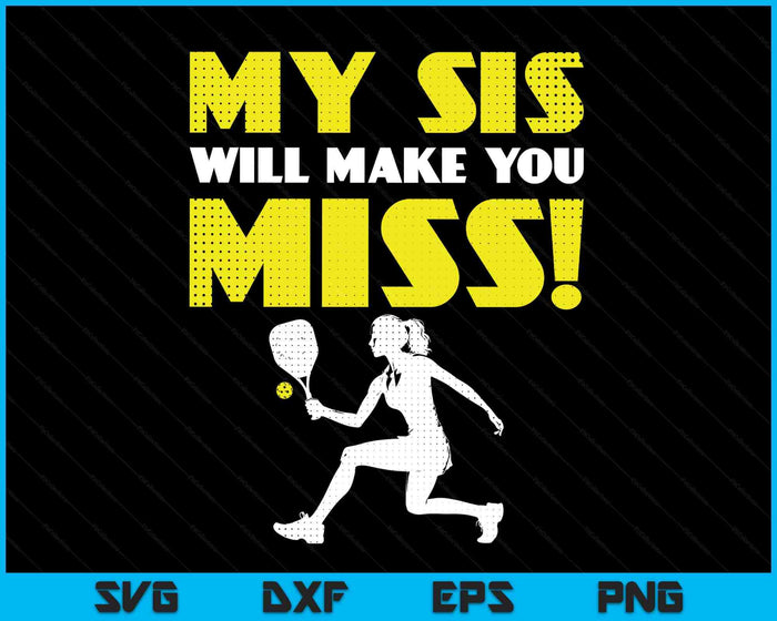 Girls Pickleball Pitcher Sister Brother Funny SVG PNG Digital Printable Files Girls Pickleball Pitcher Sister Brother Funny SVG PNG Digital Printable Files