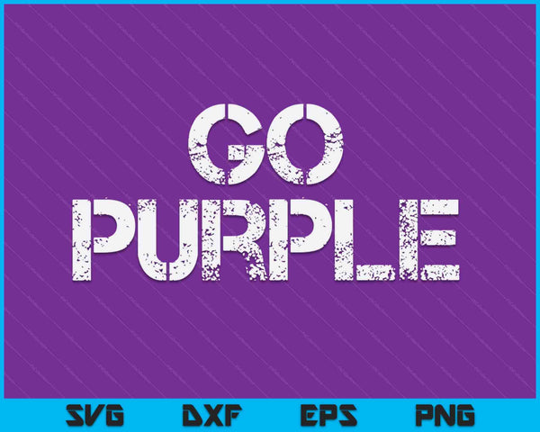 Go Purple Team Spirit Gear Color War Grape Wins The Game Fan SVG PNG Digital Cutting Files