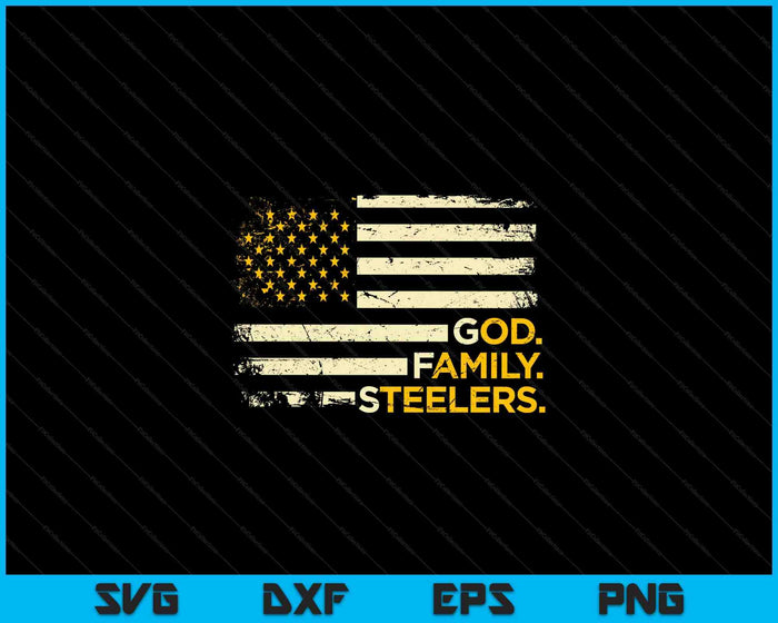 God Family Steelers SVG PNG digitale snijbestanden God Family Steelers SVG PNG digitale snijbestanden