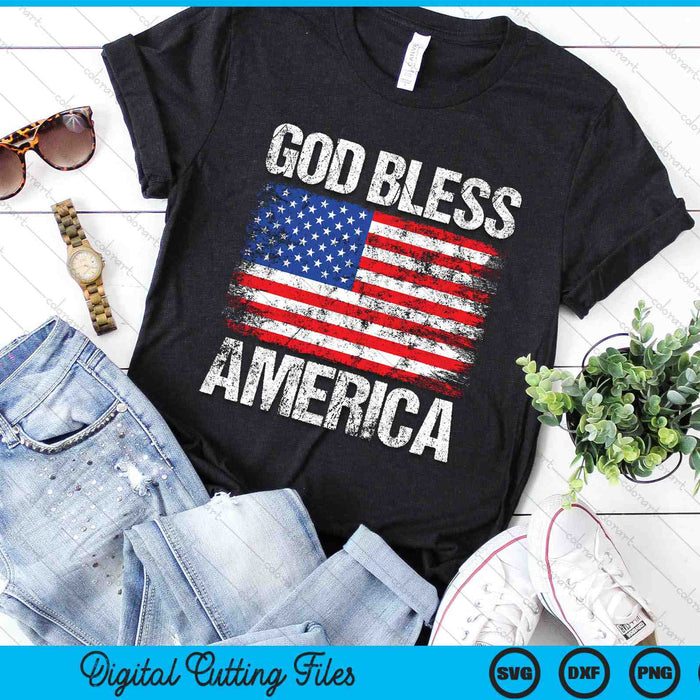 God Bless America Patriotic Happy 4th of July SVG PNG Digital Cutting Files God Bless America Patriotic Happy 4th of July SVG PNG Digital Cutting Files